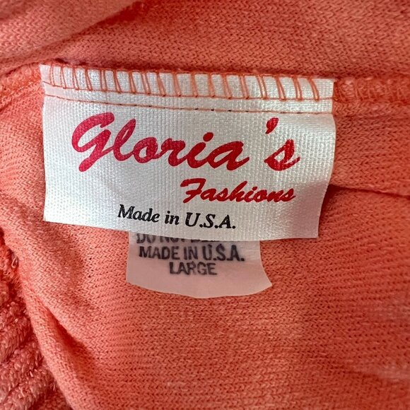 VTG Gloria's Fashions Terry Cloth Tube Top Romper Cover Up Shorts L 80s Beach - Picture 9 of 10